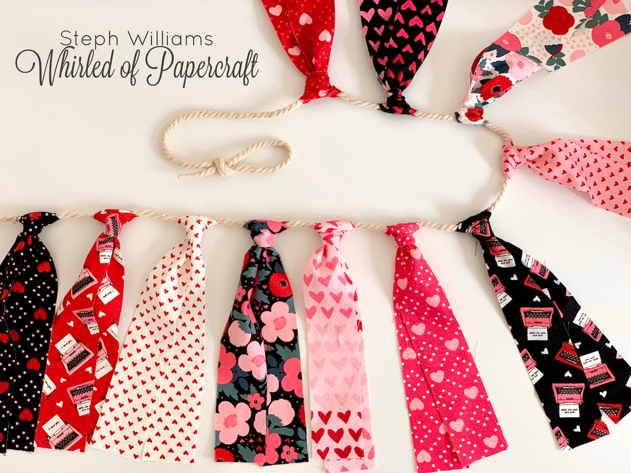 Valentine’s Fabric Bunting