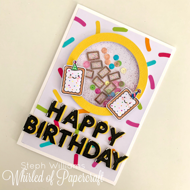 Pop-tart Shaker Card