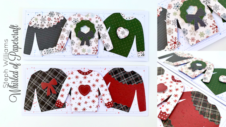 Ugly Sweater Slimline Cards