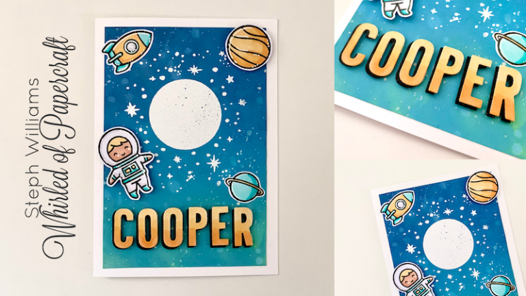 Personalised Space Themed Birthday Card