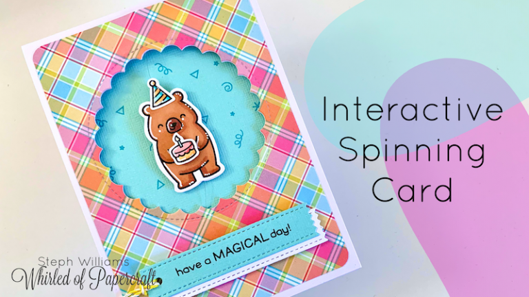 Interactive Spinning Card | Lawn Fawn Germ Free Bear