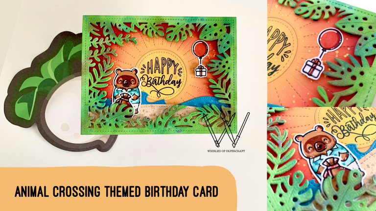 Animal Crossing themed Birthday Card